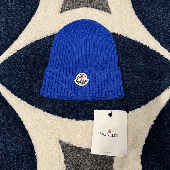 Moncler Other - Moncler Wool And Cashmere Blue Beanie